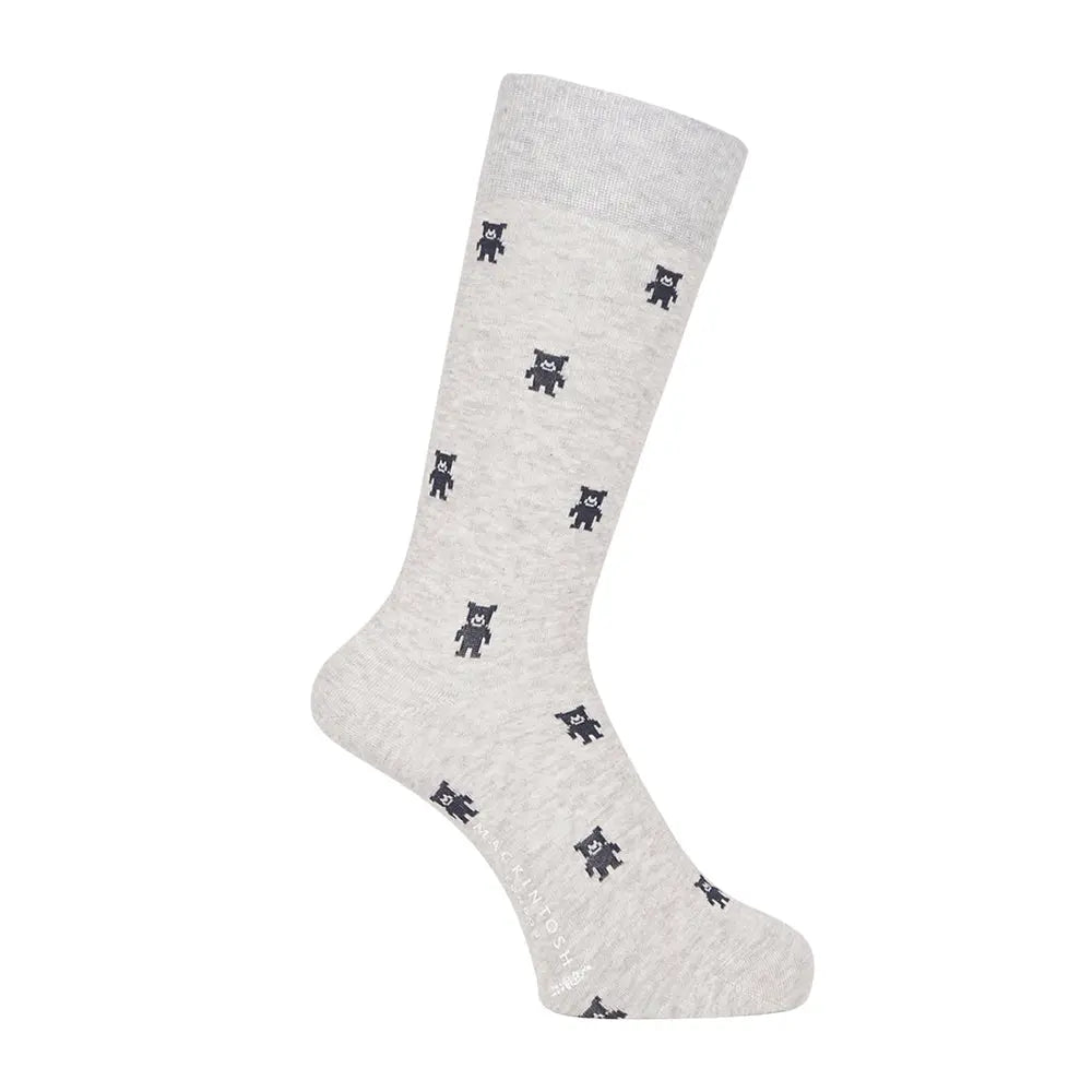 MACKINTOSH LONDON マッキントッシュ ロンドン ソックス ホーンド ベア - カジュアルソックス Light Gray / 25-27 RENOWNINX ONLINE SHOP
