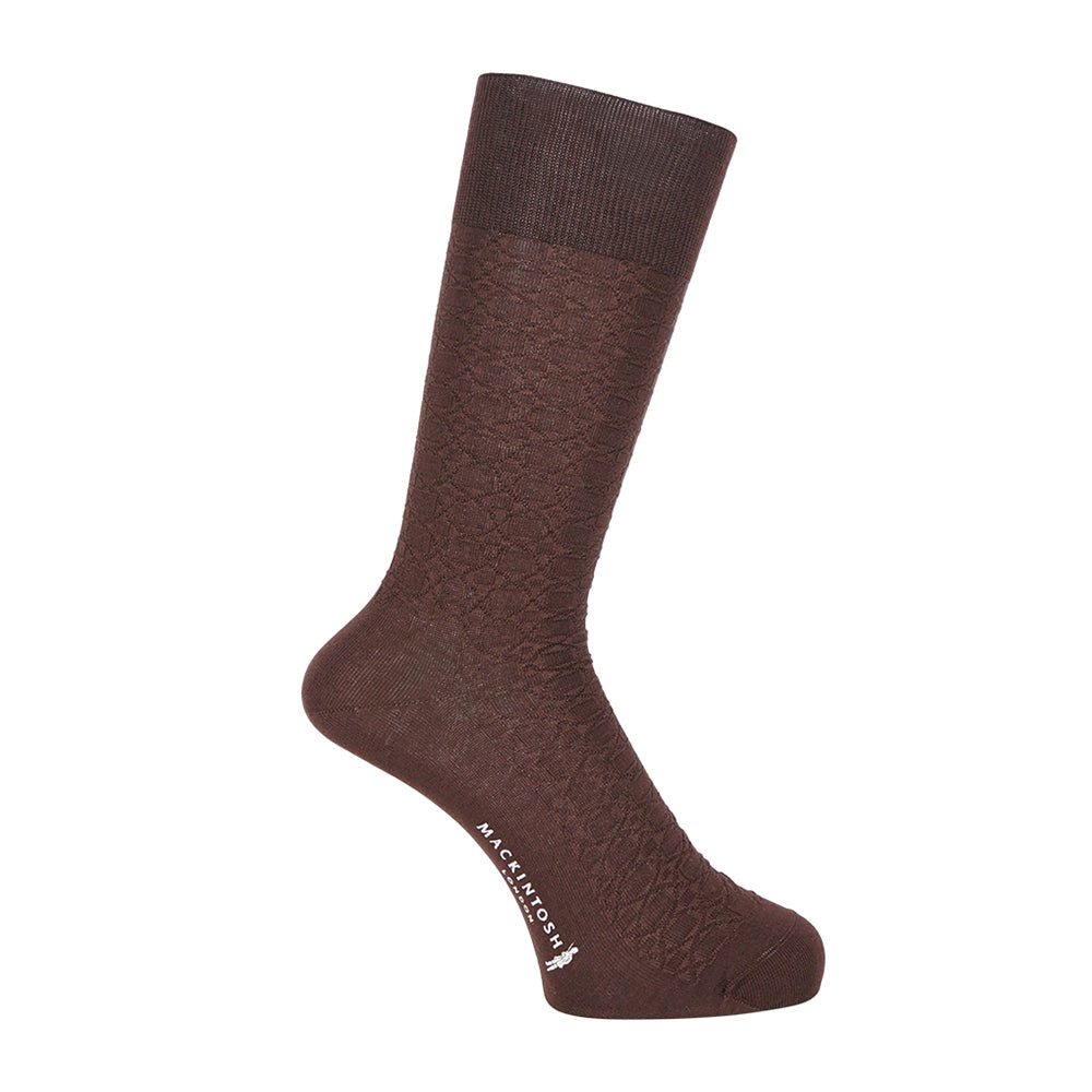 MACKINTOSH LONDON マッキントッシュ ロンドン ソックス アンドリューリンクス - ビジネスソックス Dark Brown / 25-27 RENOWNINX ONLINE SHOP