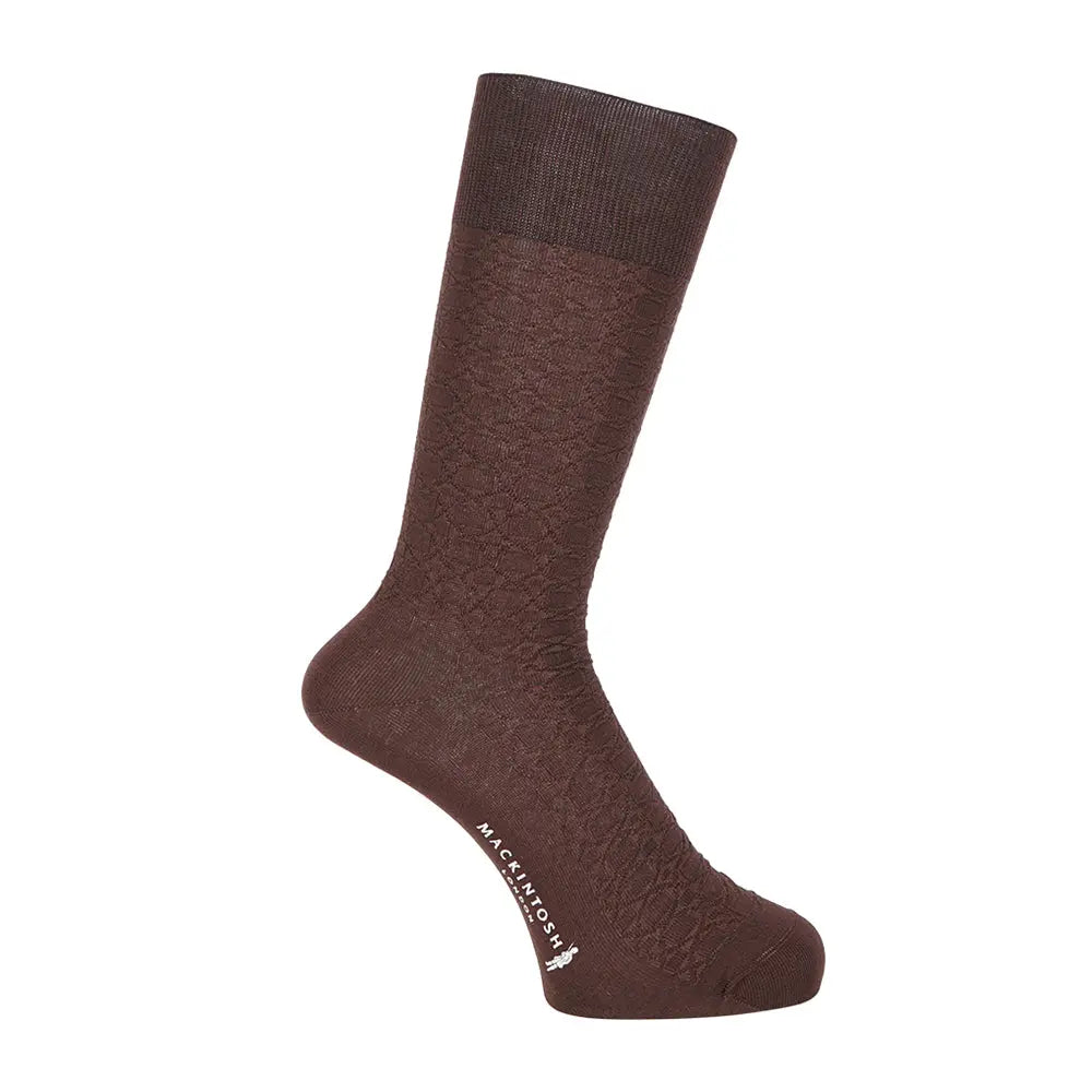 MACKINTOSH LONDON マッキントッシュ ロンドン ソックス アンドリューリンクス - ビジネスソックス Dark Brown / 25-27 RENOWNINX ONLINE SHOP