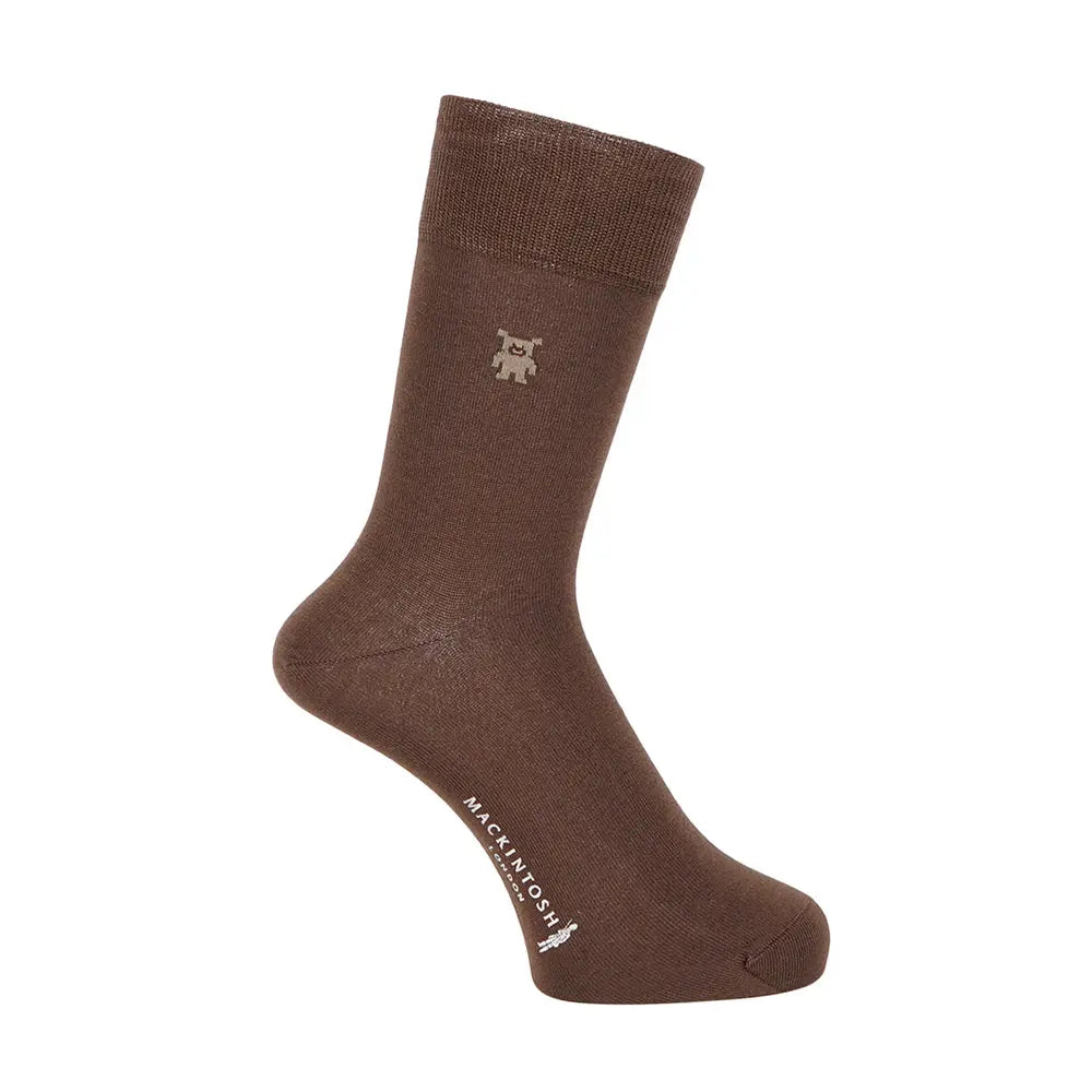 MACKINTOSH LONDON マッキントッシュ ロンドン ソックス ホーンドベアドレス 22cm丈 - ビジネスソックス Brown / 25-27 RENOWNINX ONLINE SHOP