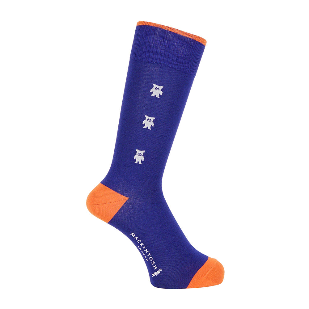 MACKINTOSH LONDON マッキントッシュ ロンドン ソックス ホーンドベアライン - カジュアルソックス Blue / 25-27 RENOWNINX ONLINE SHOP