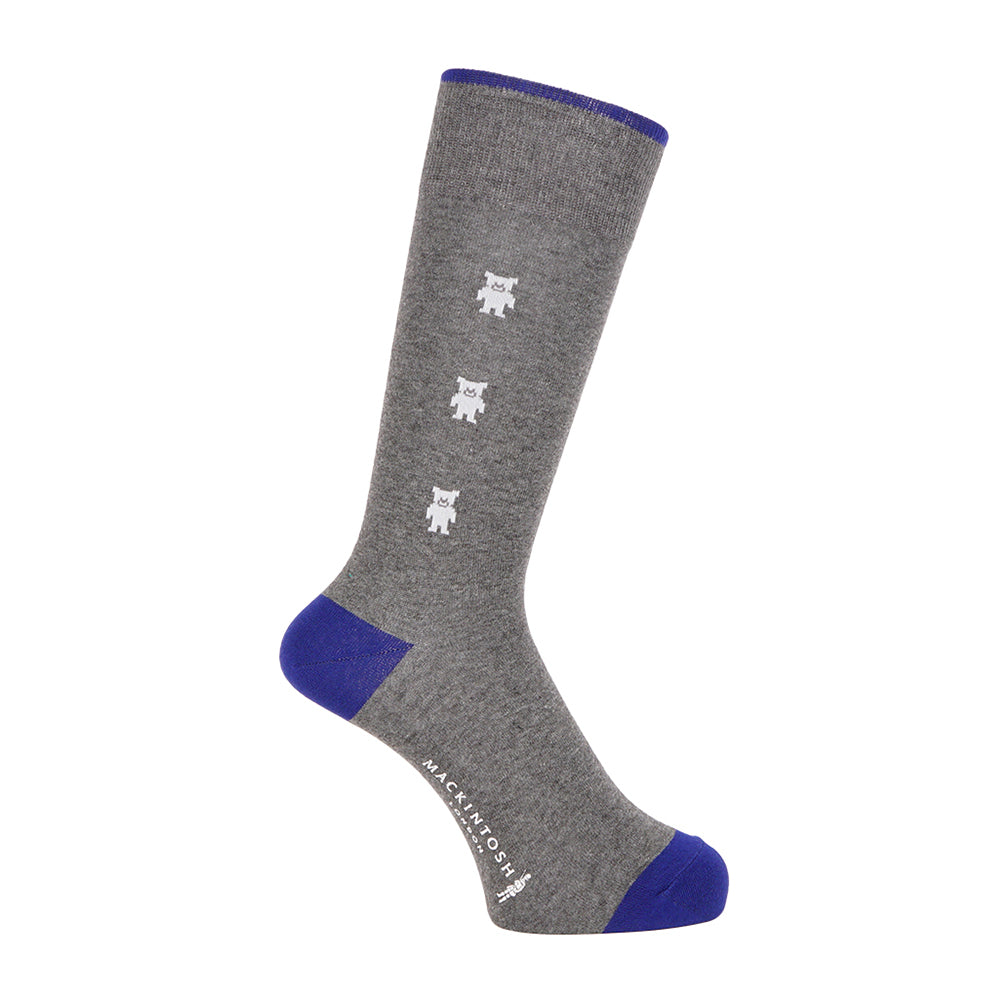 MACKINTOSH LONDON マッキントッシュ ロンドン ソックス ホーンドベアライン - カジュアルソックス Charcoal Gray / 25-27 RENOWNINX ONLINE SHOP