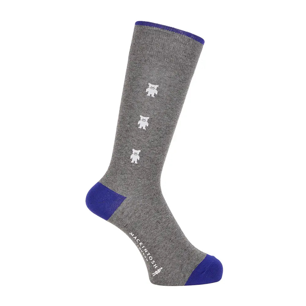 MACKINTOSH LONDON マッキントッシュ ロンドン ソックス ホーンドベアライン - カジュアルソックス Charcoal Gray / 25-27 RENOWNINX ONLINE SHOP