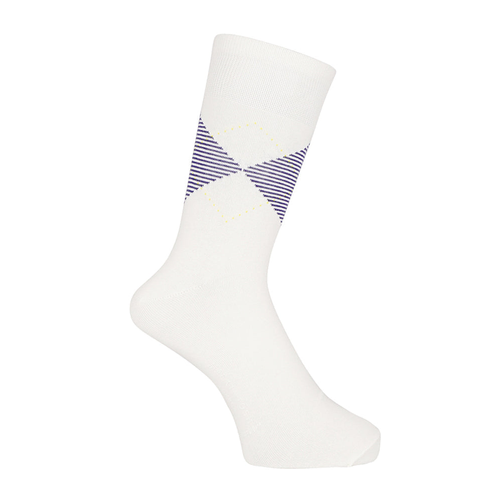 MACKINTOSH LONDON マッキントッシュ ロンドン ソックス アーガイル22cm丈 - カジュアルソックス White / 25-27 RENOWNINX ONLINE SHOP