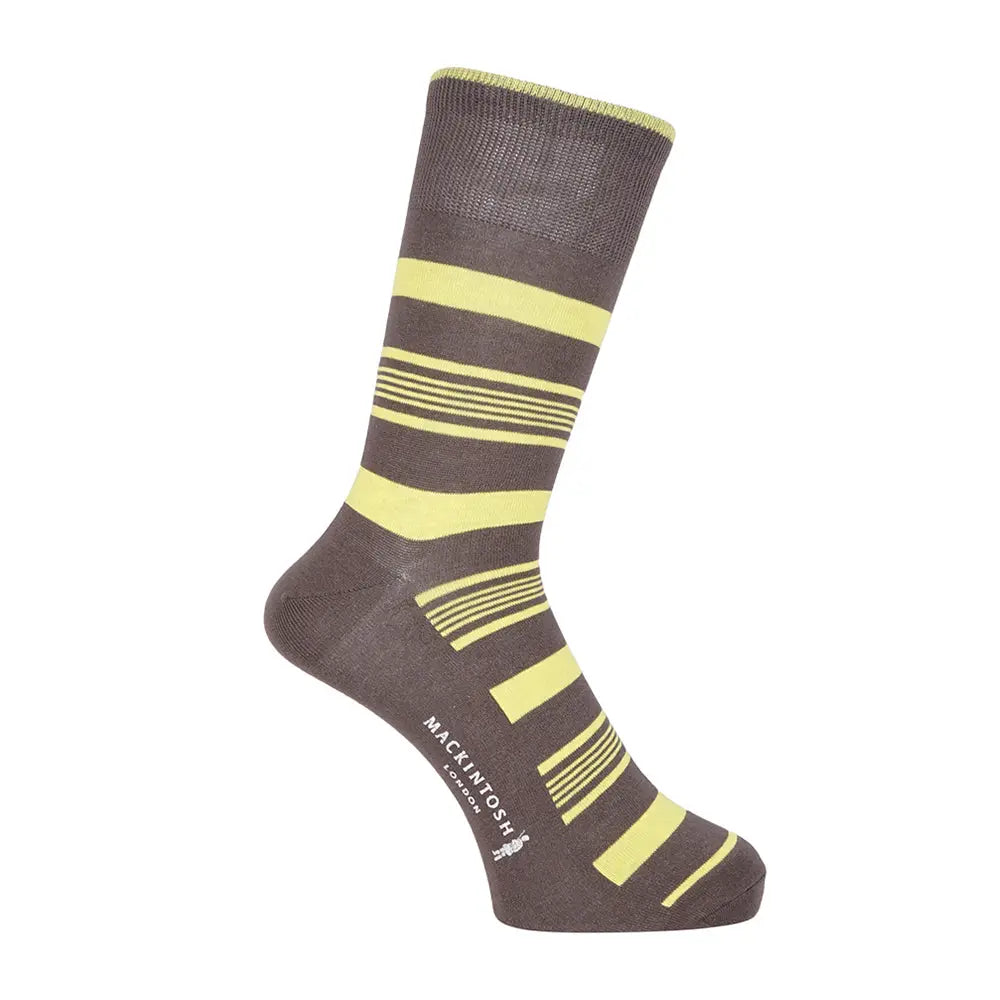 MACKINTOSH LONDON マッキントッシュ ロンドン ソックス マルチボーダー22cm丈 - カジュアルソックス Gray / 25-27 RENOWNINX ONLINE SHOP