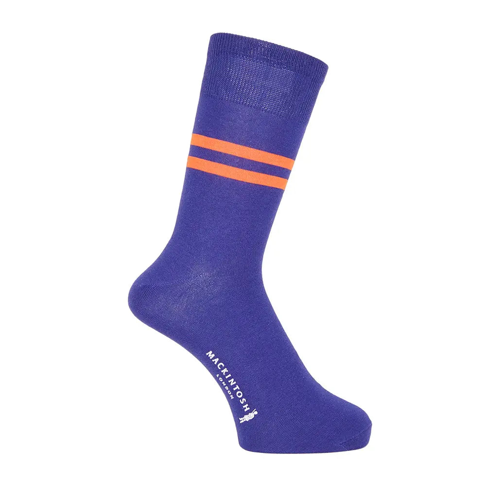 MACKINTOSH LONDON マッキントッシュ ロンドン ソックス ボーダー22cm丈 - カジュアルソックス Blue / 25-27 RENOWNINX ONLINE SHOP