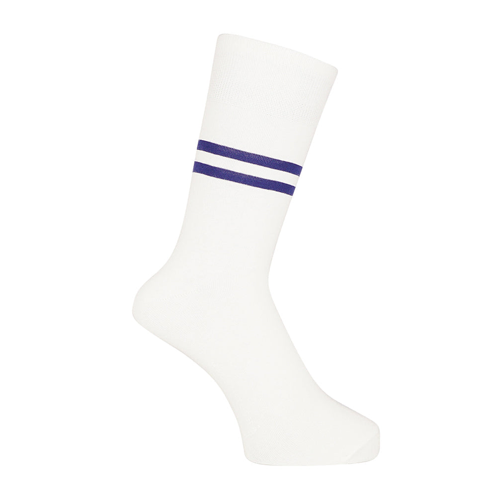 MACKINTOSH LONDON マッキントッシュ ロンドン ソックス ボーダー22cm丈 - カジュアルソックス White / 25-27 RENOWNINX ONLINE SHOP