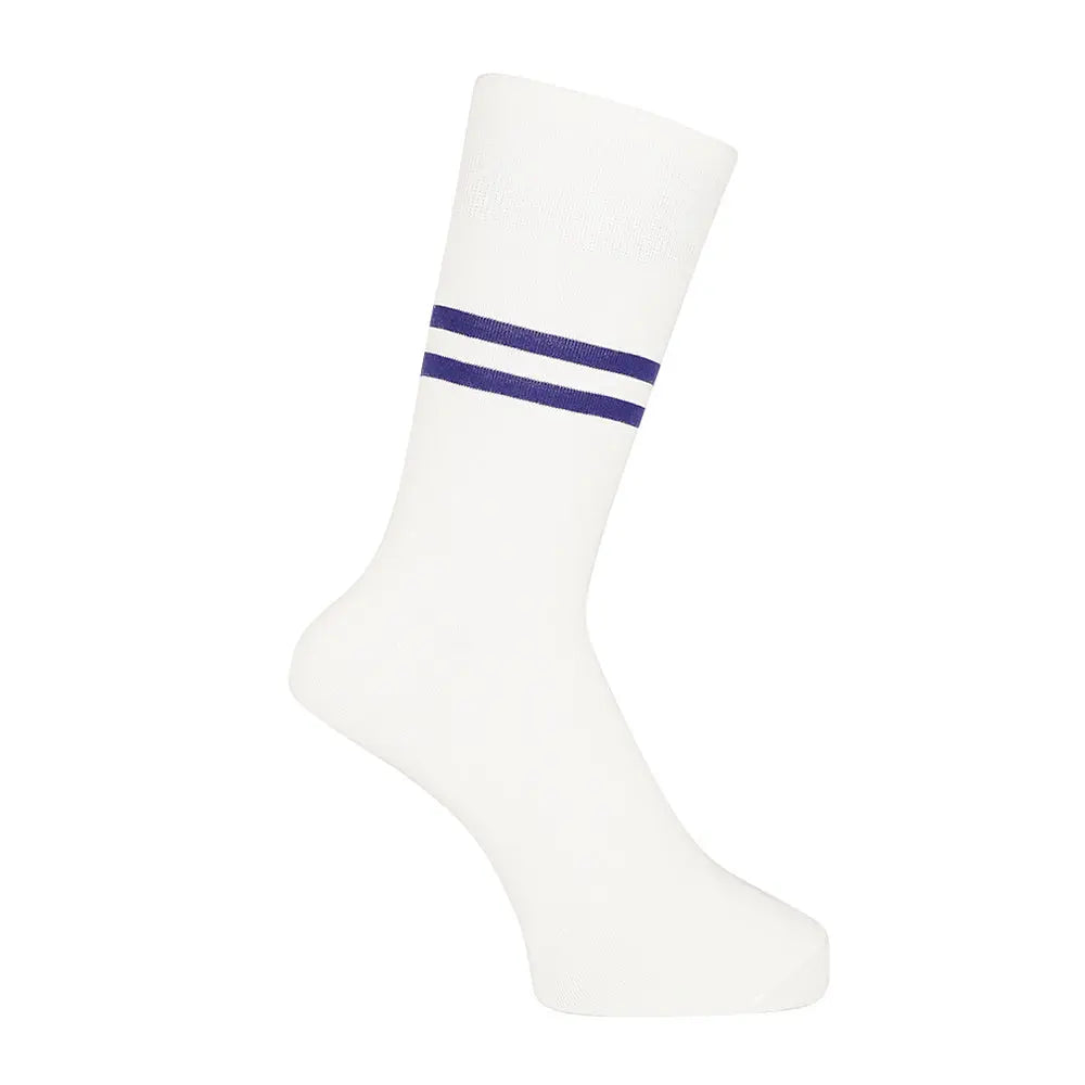 MACKINTOSH LONDON マッキントッシュ ロンドン ソックス ボーダー22cm丈 - カジュアルソックス White / 25-27 RENOWNINX ONLINE SHOP