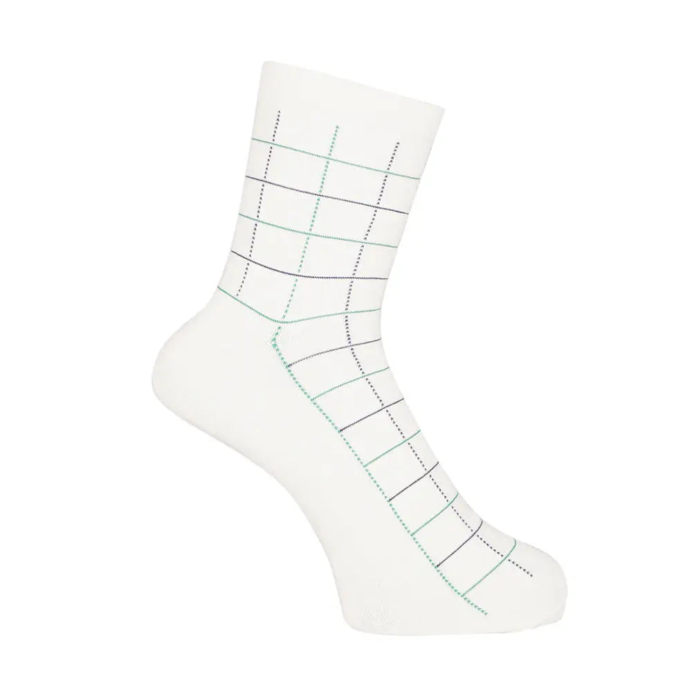 MACKINTOSH LONDON マッキントッシュ ロンドン ソックス チェックハーフ丈 - カジュアルソックス White / 25-27 RENOWNINX ONLINE SHOP