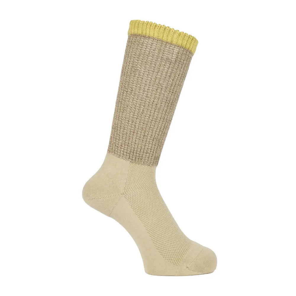 Aquascutum アクアスキュータム ソックス リッチェル麻混メランジ - カジュアルソックス Light Green / 24-26 RENOWNINX ONLINE SHOP