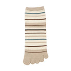 Aquascutum アクアスキュータム ニューライン ソックス 5本指マルチボーダーショート - カジュアルソックス Beige / 27-29 RENOWNINX ONLINE SHOP