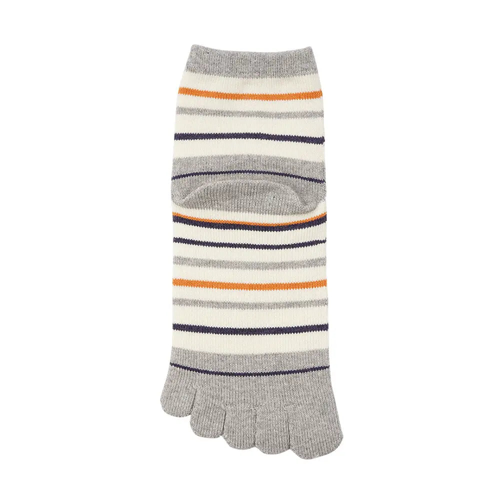 Aquascutum アクアスキュータム ニューライン ソックス 5本指マルチボーダーショート - カジュアルソックス  RENOWNINX ONLINE SHOP