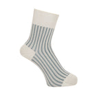 Aquascutum アクアスキュータム ソックス ソフトテンションストライプハーフ丈 - カジュアルソックス Light Green / 24-26 RENOWNINX ONLINE SHOP