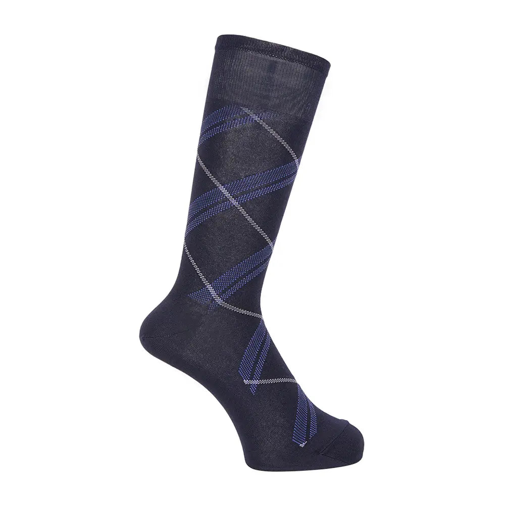 Aquascutum アクアスキュータム ソックス クールダイヤチェック - カジュアルソックス Navy / 24-26 RENOWNINX ONLINE SHOP