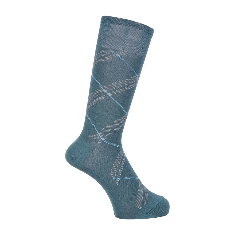 Aquascutum アクアスキュータム ソックス クールダイヤチェック - カジュアルソックス Green / 24-26 RENOWNINX ONLINE SHOP