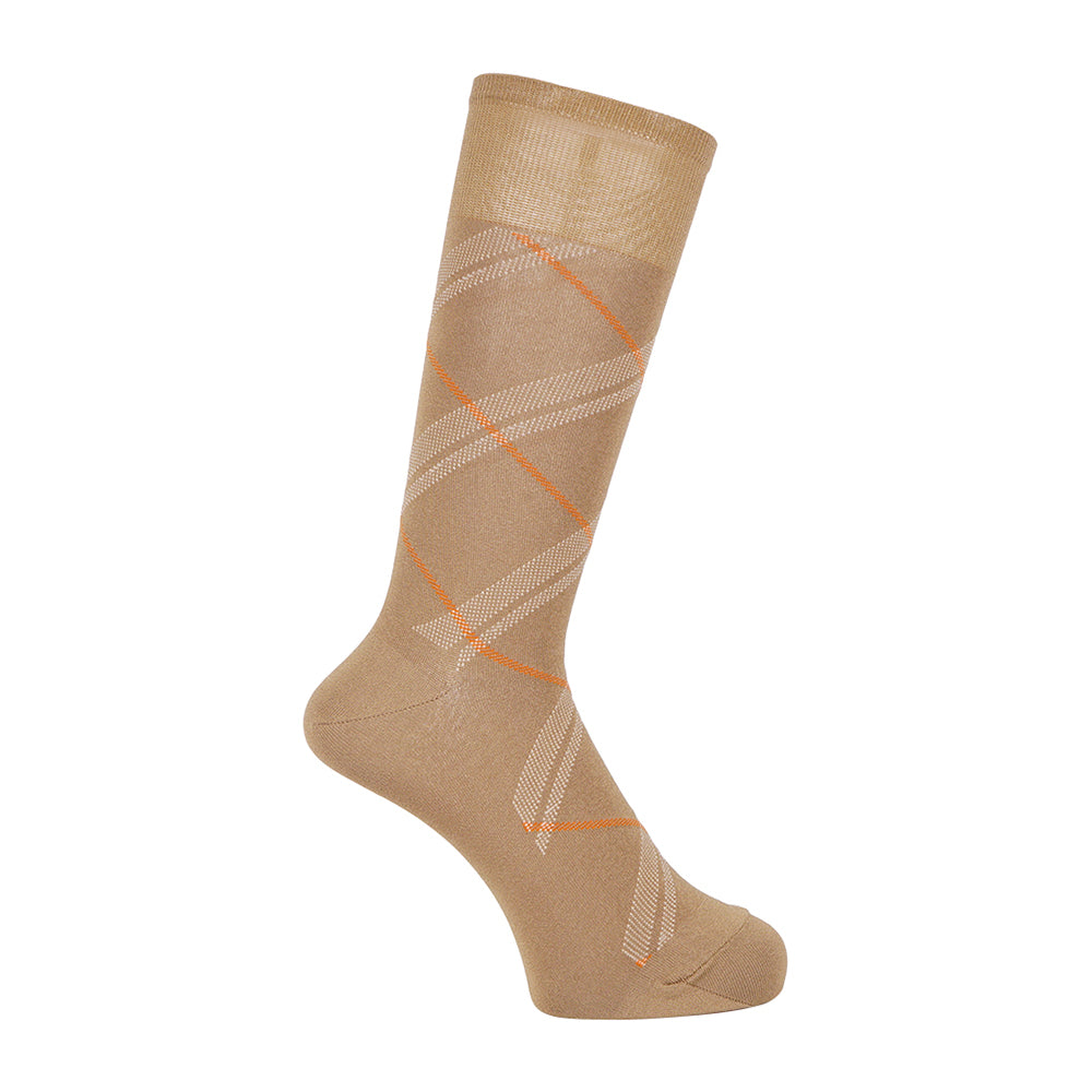 Aquascutum アクアスキュータム ソックス クールダイヤチェック - カジュアルソックス Brown / 24-26 RENOWNINX ONLINE SHOP