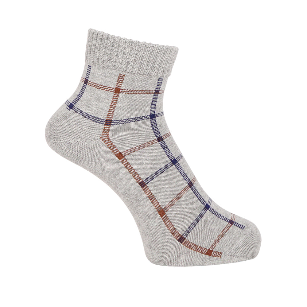 Aquascutum アクアスキュータム ソックス リッチェルウインドーペーン ショート - カジュアルソックス Gray / 24-26 RENOWNINX ONLINE SHOP