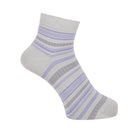 Aquascutum アクアスキュータム ソックス ソフトテンションボーダー ショート - カジュアルソックス Light Gray / 24-26 RENOWNINX ONLINE SHOP