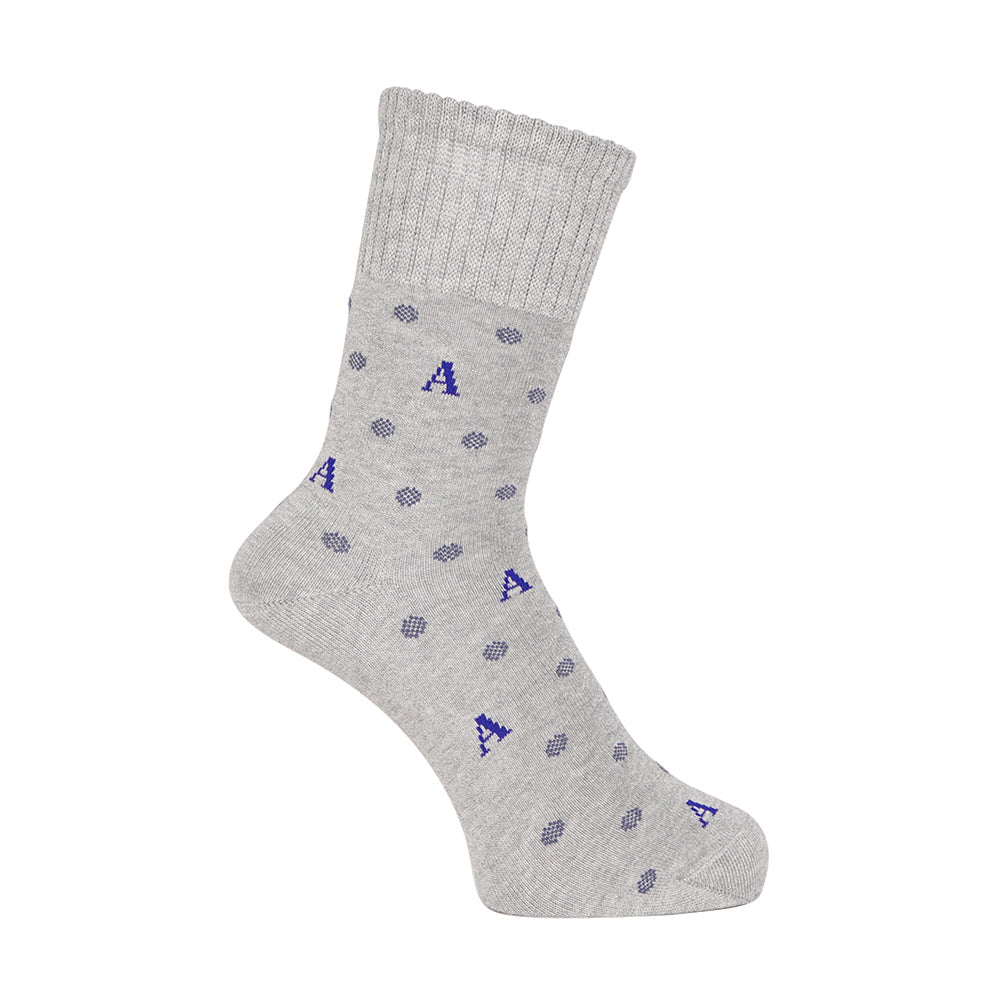 Aquascutum アクアスキュータム ソックス リッチェルロゴドット - カジュアルソックス Gray / 24-26 RENOWNINX ONLINE SHOP