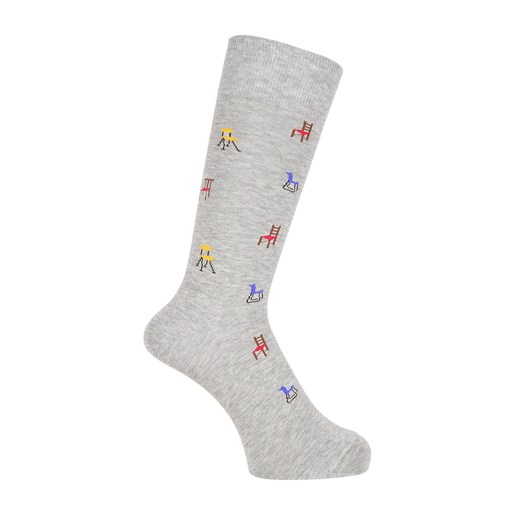 Aquascutum アクアスキュータム ニューライン ソックス チェア - カジュアルソックス Gray / 25-27 RENOWNINX ONLINE SHOP