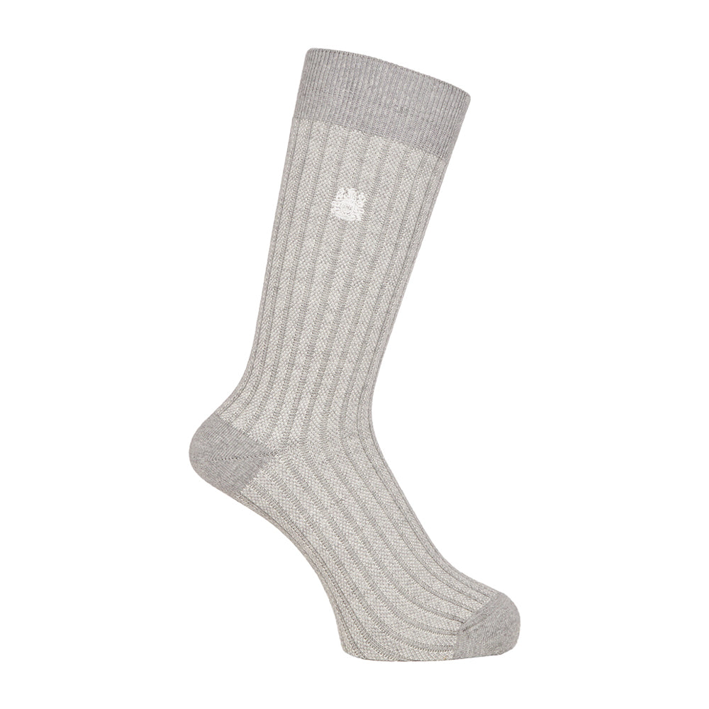 Aquascutum アクアスキュータム ソックス ストライプ刺繍 - カジュアルソックス Gray / 25-27 RENOWNINX ONLINE SHOP