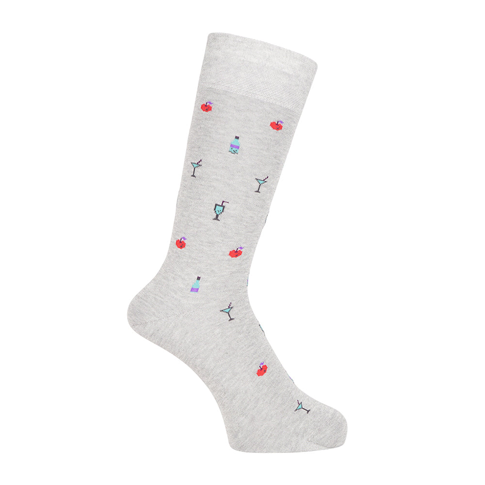 Aquascutum アクアスキュータム ニューライン ソックス サイダー - カジュアルソックス Gray / 25-27 RENOWNINX ONLINE SHOP