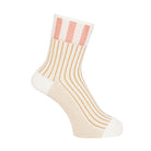 Aquascutum アクアスキュータム ニューライン ソックス ストライプジャガードハーフ丈 - カジュアルソックス Beige / 25-27 RENOWNINX ONLINE SHOP
