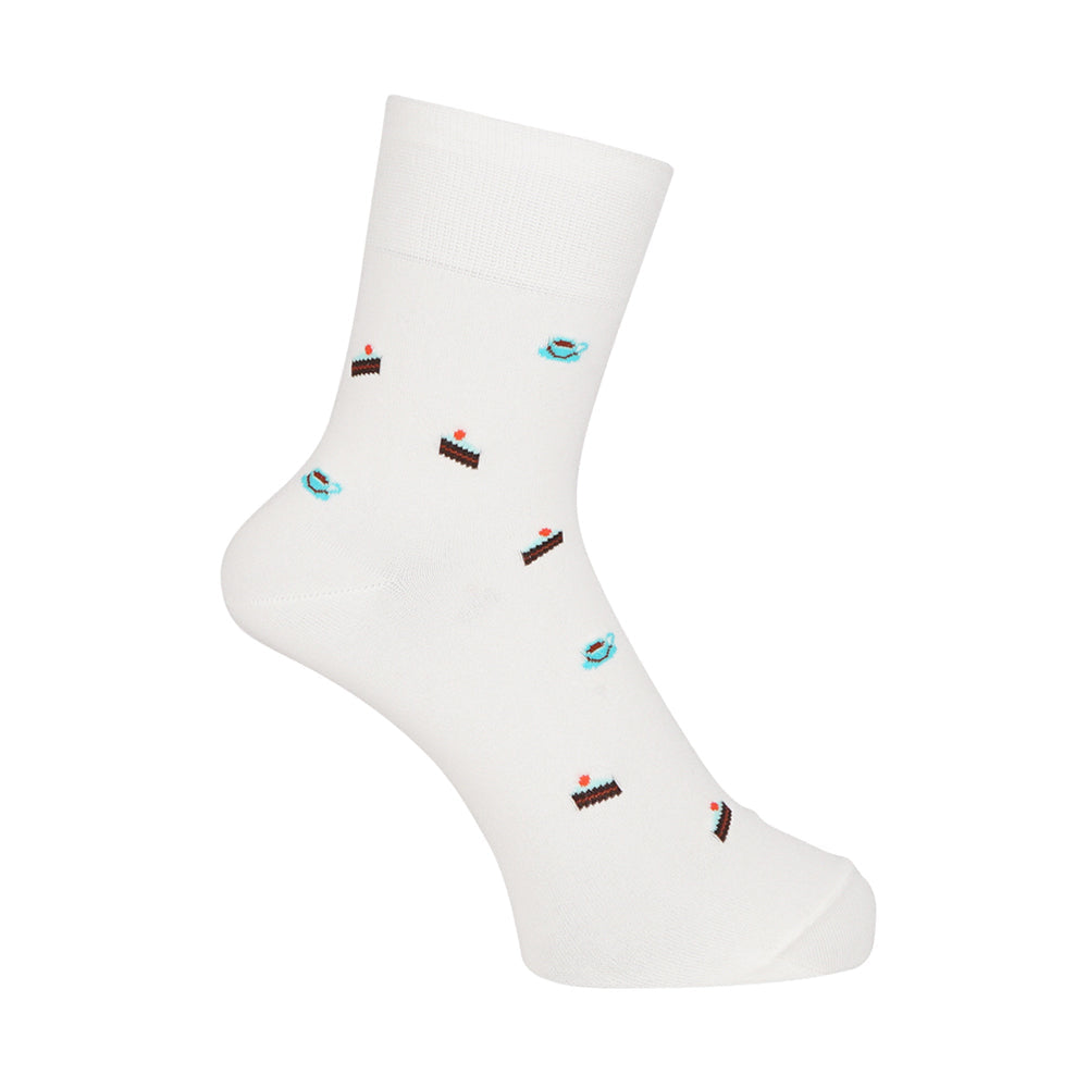 Aquascutum アクアスキュータム ニューライン ソックス アフターヌーンティハーフ丈 - カジュアルソックス Off White / 25-27 RENOWNINX ONLINE SHOP