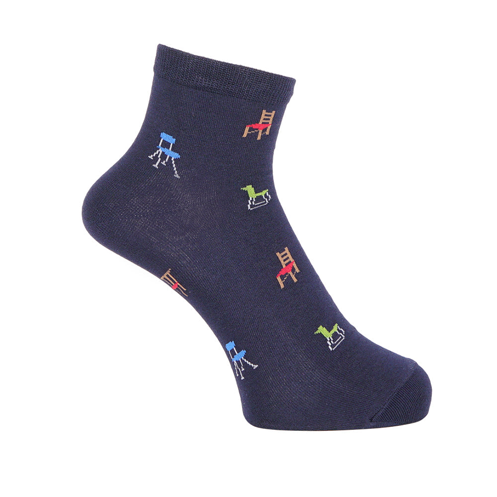 Aquascutum アクアスキュータム ニューライン ソックス チェアショート - カジュアルソックス Navy / 25-27 RENOWNINX ONLINE SHOP