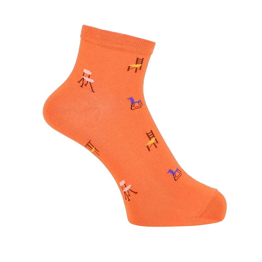 Aquascutum アクアスキュータム ニューライン ソックス チェアショート - カジュアルソックス Orange / 25-27 RENOWNINX ONLINE SHOP