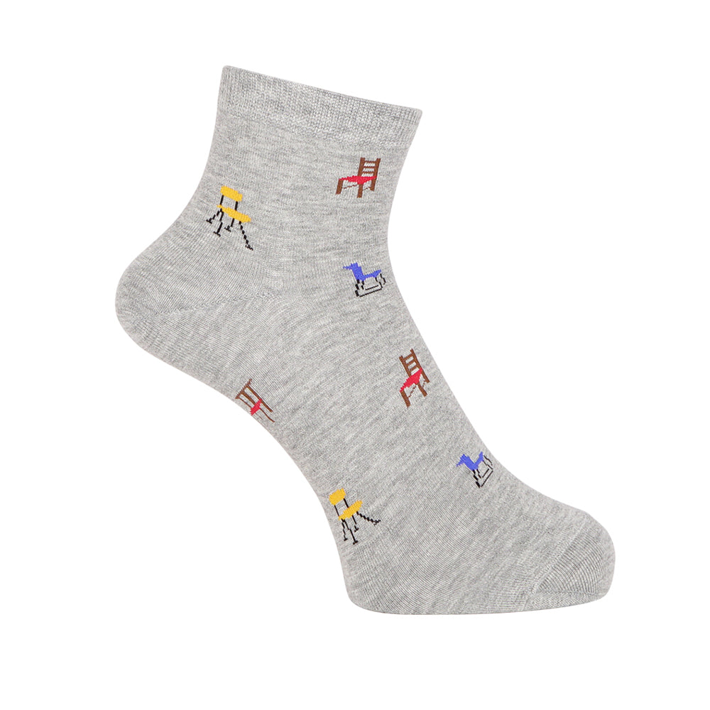 Aquascutum アクアスキュータム ニューライン ソックス チェアショート - カジュアルソックス Gray / 25-27 RENOWNINX ONLINE SHOP