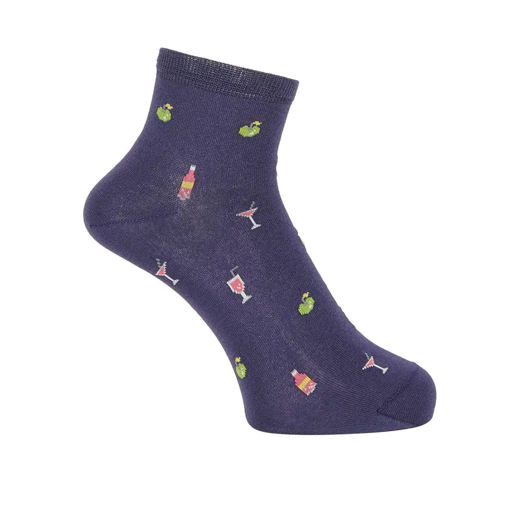 Aquascutum アクアスキュータム ニューライン ソックス サイダーショート - カジュアルソックス Navy / 27-29 RENOWNINX ONLINE SHOP