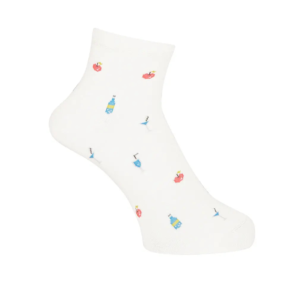 Aquascutum アクアスキュータム ニューライン ソックス サイダーショート - カジュアルソックス Beige / 27-29 RENOWNINX ONLINE SHOP