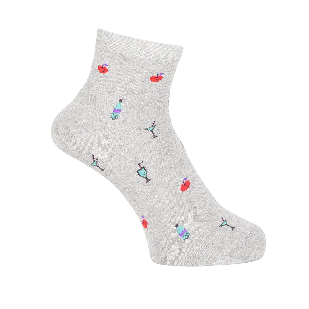 Aquascutum アクアスキュータム ニューライン ソックス サイダーショート - カジュアルソックス Gray / 27-29 RENOWNINX ONLINE SHOP