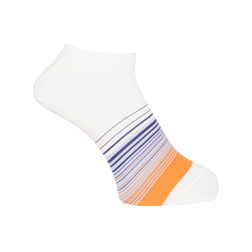 Aquascutum アクアスキュータム ニューライン ソックス ボーダースニーカー - カジュアルソックス Off White / 25-27 RENOWNINX ONLINE SHOP