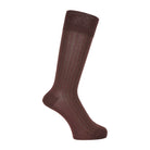 Aquascutum アクアスキュータム ニューライン ソックス スムース&フィットストライプ - ビジネスソックス Dark Brown / 25-27 RENOWNINX ONLINE SHOP