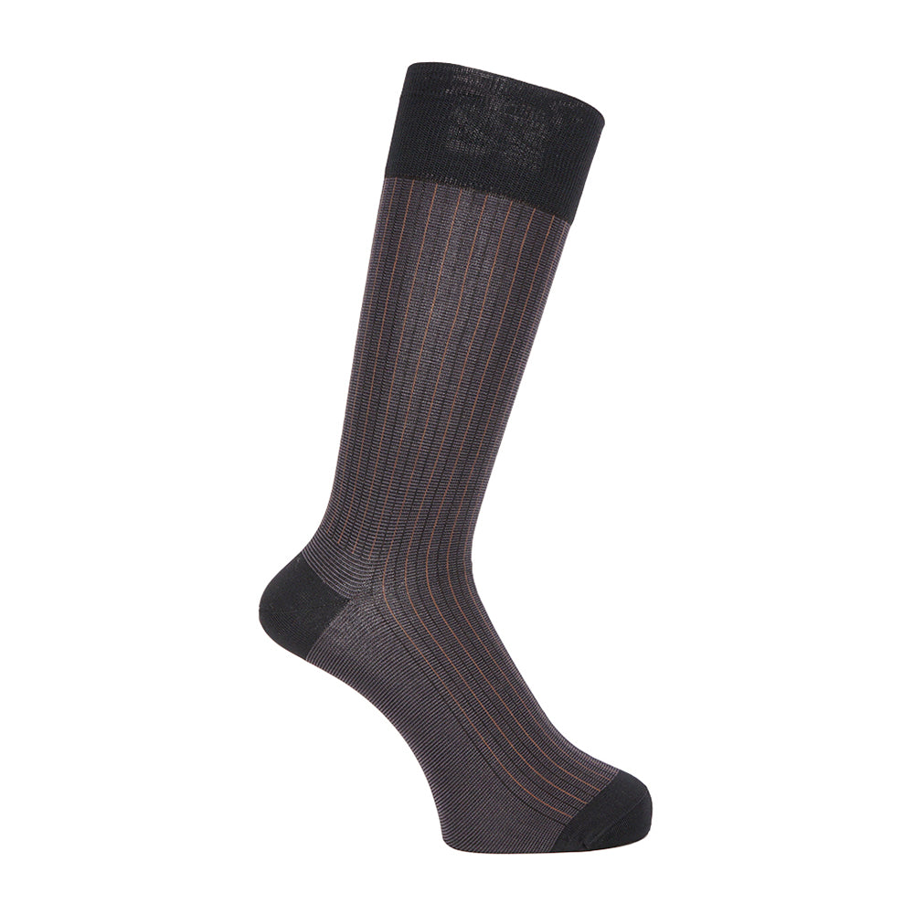 Aquascutum アクアスキュータム ニューライン ソックス スムース&フィットストライプ - ビジネスソックス Black / 25-27 RENOWNINX ONLINE SHOP