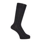 Aquascutum アクアスキュータム ソックス ドロップストライプ - ビジネスソックス Black / 27-29 RENOWNINX ONLINE SHOP
