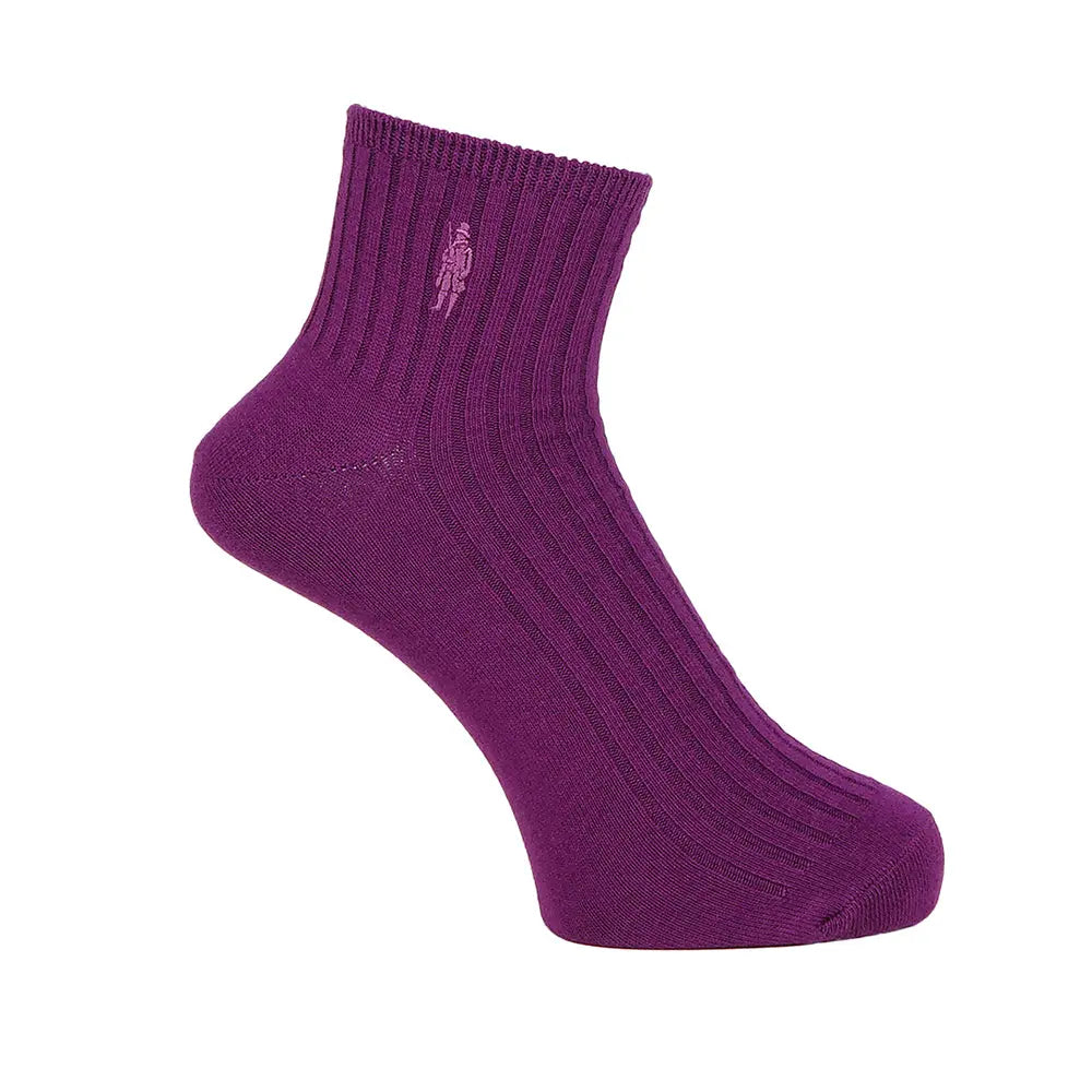 MACKINTOSH LONDON マッキントッシュ ロンドン ソックス ワンポイント刺繍 ショート - カジュアルソックス Dark Purple / 27-29 RENOWNINX ONLINE SHOP