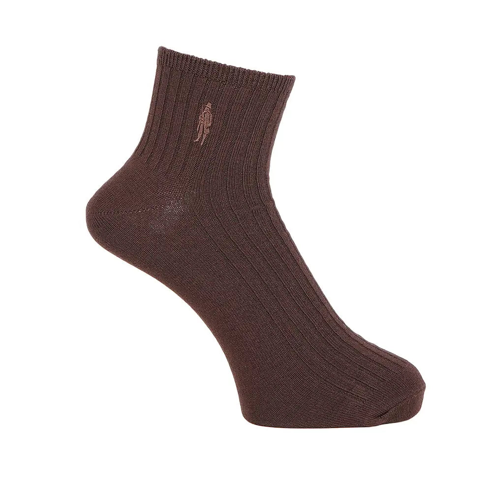MACKINTOSH LONDON マッキントッシュ ロンドン ソックス ワンポイント刺繍 ショート - カジュアルソックス Dark Brown / 27-29 RENOWNINX ONLINE SHOP