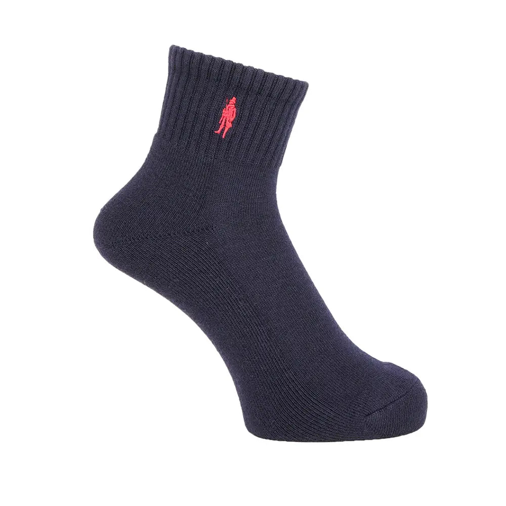 MACKINTOSH LONDON マッキントッシュ ロンドン ソックス ワンポイント刺繍パイルショート - カジュアルソックス Navy / 25-27 RENOWNINX ONLINE SHOP