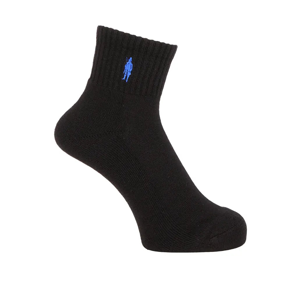 MACKINTOSH LONDON マッキントッシュ ロンドン ソックス ワンポイント刺繍パイルショート - カジュアルソックス Black / 25-27 RENOWNINX ONLINE SHOP