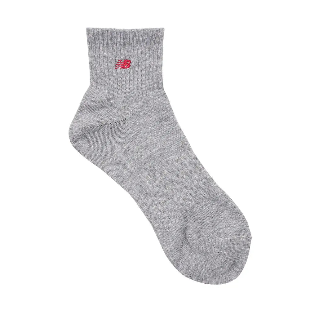 NEW BALANCE ニューバランス ソックス 無地刺繍ショート - カジュアルソックス Gray / 25-27 RENOWNINX ONLINE SHOP