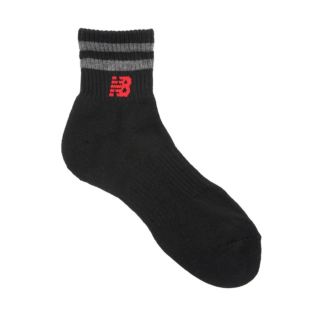 NEW BALANCE ニューバランス ソックス トップラインパイルショート - カジュアルソックス Black / 25-27 RENOWNINX ONLINE SHOP