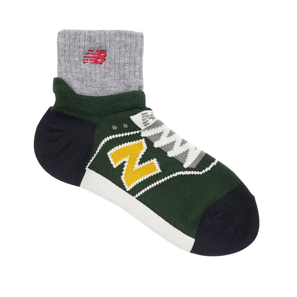NEW BALANCE ニューバランス ソックス リブ付きショート - カジュアルソックス Green / 25-27 RENOWNINX ONLINE SHOP