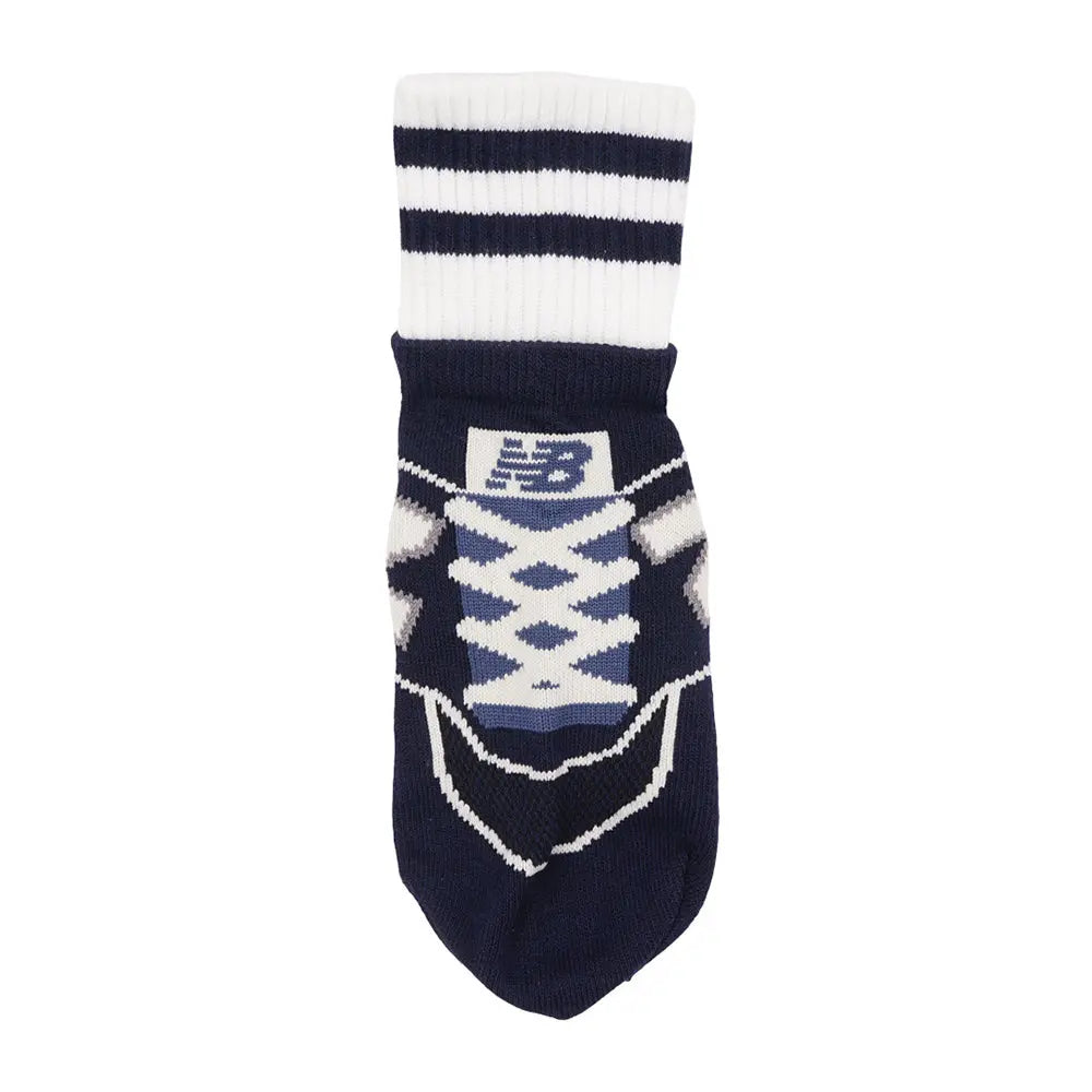 NEW BALANCE ニューバランス ソックス リブ付きボーダーショート - カジュアルソックス RENOWNINX ONLINE SHOP