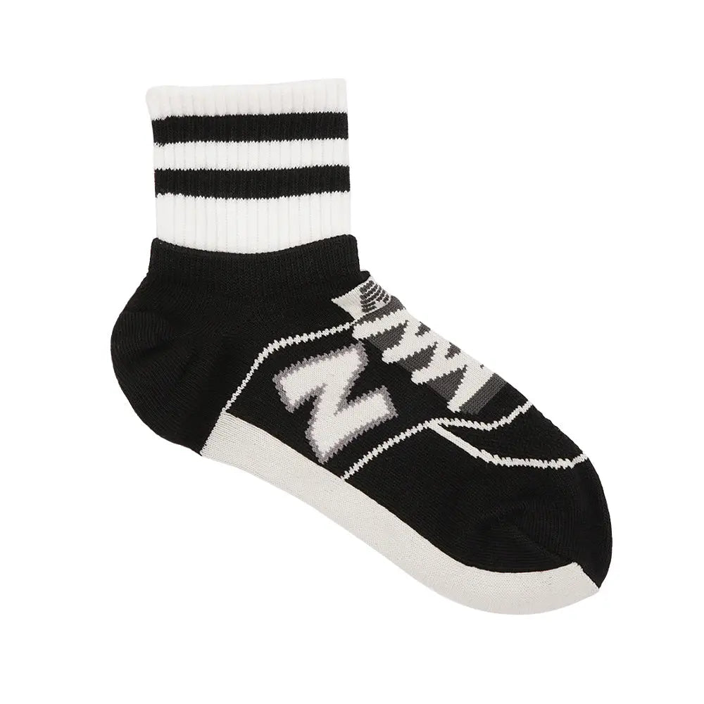 NEW BALANCE ニューバランス ソックス リブ付きボーダーショート - カジュアルソックス Black / 25-27 RENOWNINX ONLINE SHOP