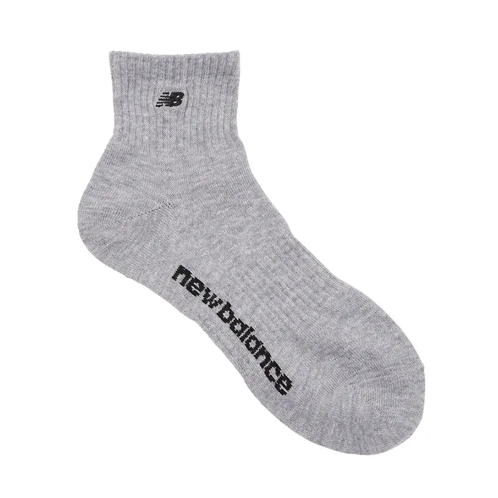 NEW BALANCE ニューバランス ソックス ロゴ刺繍ショート - カジュアルソックス Gray / 25-27 RENOWNINX ONLINE SHOP
