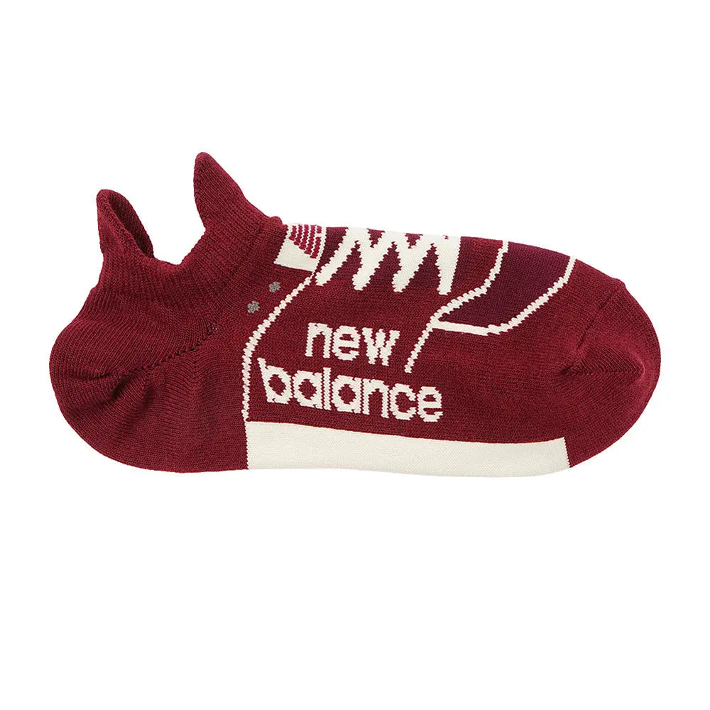 NEW BALANCE ニューバランス ソックス スニーカーデザイン - カジュアルソックス Wine / 25-27 RENOWNINX ONLINE SHOP