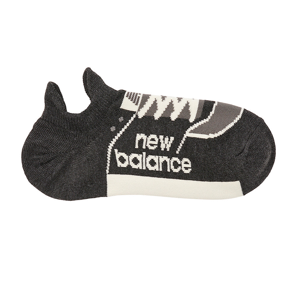 NEW BALANCE ニューバランス ソックス スニーカーデザイン - カジュアルソックス Charcoal Gray / 25-27 RENOWNINX ONLINE SHOP
